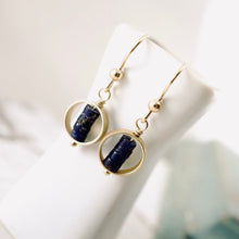 Load image into Gallery viewer, TN Lapis Petite Bar Necklace (GF)
